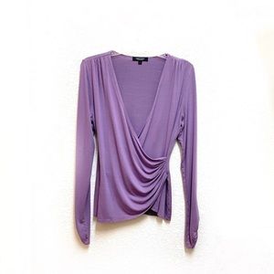 Karen Kane Lilac Cotton Blouse SZ L